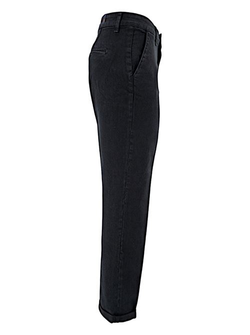 women's black cotton trousers Atelier Cigala's | 26-334-TDRS13099